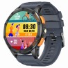Smartwatch Męski Gravity GT24-1 na pasku gumowym w kolorze Czarny/Granatowy o szerokości 22mm
