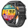 Smartwatch Męski Gravity GT24-1 na pasku gumowym w kolorze Czarny/Granatowy o szerokości 22mm