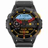 Smartwatch Męski Gravity GT24-2 na pasku gumowym w kolorze Czarny/Biały o szerokości 22mm
