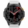 Smartwatch Męski Gravity GT24-2 na pasku gumowym w kolorze Czarny/Biały o szerokości 22mm