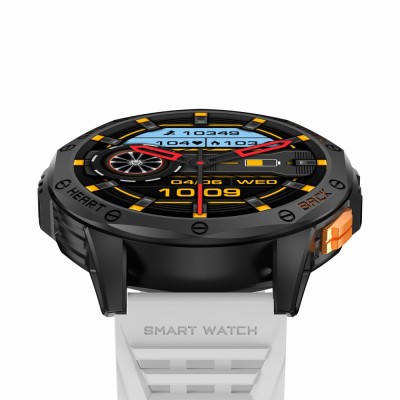 Smartwatch Męski Gravity GT24-2 na pasku gumowym w kolorze Czarny/Biały o szerokości 22mm