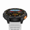 Smartwatch Męski Gravity GT24-2 na pasku gumowym w kolorze Czarny/Biały o szerokości 22mm