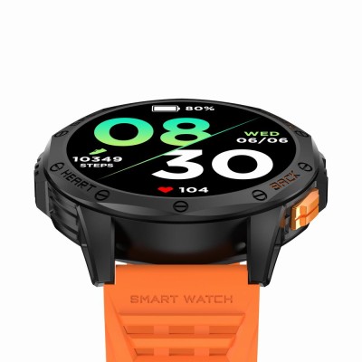 Smartwatch Męski Gravity GT24-3 na pasku gumowym w kolorze Czarny/Czarny o szerokości 22mm