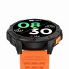 Smartwatch Męski Gravity GT24-3 na pasku gumowym w kolorze Czarny/Czarny o szerokości 22mm
