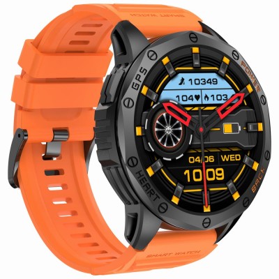 Smartwatch Męski Gravity GT24-3 na pasku gumowym w kolorze Czarny/Czarny o szerokości 22mm