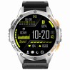 Smartwatch Męski Gravity GT24-4 na pasku gumowym w kolorze Srebrny/Pomarańczowy o szerokości 22mm