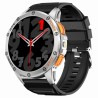 Smartwatch Męski Gravity GT24-4 na pasku gumowym w kolorze Srebrny/Pomarańczowy o szerokości 22mm