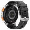 Smartwatch Męski Gravity GT24-4 na pasku gumowym w kolorze Srebrny/Pomarańczowy o szerokości 22mm