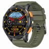 Smartwatch Męski Gravity GT24-5 na pasku gumowym w kolorze Czarny/Khaki o szerokości 22mm