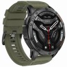 Smartwatch Męski Gravity GT24-5 na pasku gumowym w kolorze Czarny/Khaki o szerokości 22mm
