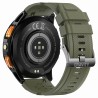 Smartwatch Męski Gravity GT24-5 na pasku gumowym w kolorze Czarny/Khaki o szerokości 22mm