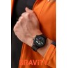Smartwatch Męski Gravity GT19-1 na pasku gumowym w kolorze Czarny/Czarny o szerokości 22mm