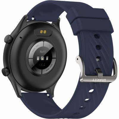 Smartwatch Męski Gravity GT19-1 na pasku gumowym w kolorze Czarny/Czarny o szerokości 22mm