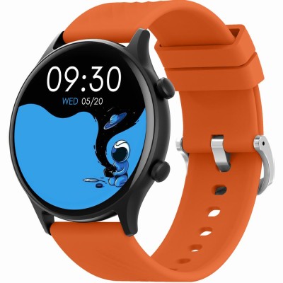 Smartwatch Męski Gravity GT19-2 na pasku gumowym w kolorze Czarny/Pomarańczowy o szerokości 22mm