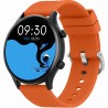 Smartwatch Męski Gravity GT19-2 na pasku gumowym w kolorze Czarny/Pomarańczowy o szerokości 22mm