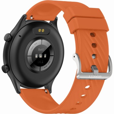 Smartwatch Męski Gravity GT19-2 na pasku gumowym w kolorze Czarny/Pomarańczowy o szerokości 22mm