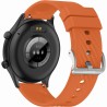 Smartwatch Męski Gravity GT19-2 na pasku gumowym w kolorze Czarny/Pomarańczowy o szerokości 22mm