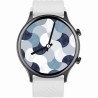 Smartwatch Damski Gravity GT19-3 na pasku gumowym w kolorze Czarny/Biały o szerokości 22mm