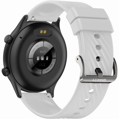 Smartwatch Damski Gravity GT19-3 na pasku gumowym w kolorze Czarny/Biały o szerokości 22mm