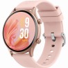Smartwatch Damski Gravity GT19-5 na pasku gumowym w kolorze Różowy/Różowy o szerokości 22mm