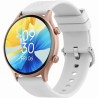 Smartwatch Damski Gravity GT19-5 na pasku gumowym w kolorze Różowy/Różowy o szerokości 22mm