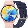 Smartwatch Damski Gravity GT19-6 na pasku gumowym w kolorze Różowy/Granatowy o szerokości 22mm