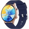 Smartwatch Damski Gravity GT19-6 na pasku gumowym w kolorze Różowy/Granatowy o szerokości 22mm