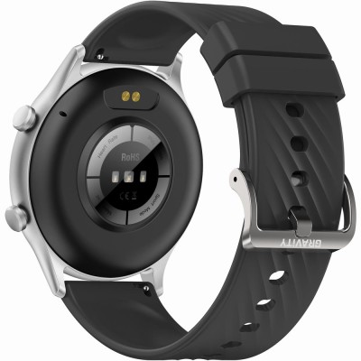 Smartwatch Damski Gravity GT19-7 na pasku gumowym w kolorze Srebrny/Biały o szerokości 22mm