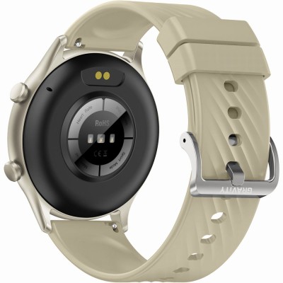 Smartwatch Damski Gravity GT19-8 na pasku gumowym w kolorze Złoty/Złoty o szerokości 22mm