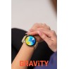 Smartwatch Damski Gravity GT19-8 na pasku gumowym w kolorze Złoty/Złoty o szerokości 22mm