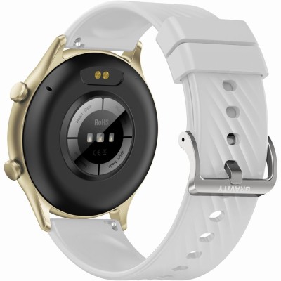 Smartwatch Damski Gravity GT19-9 na pasku gumowym w kolorze Stare Złoto/Biały o szerokości 22mm