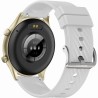 Smartwatch Damski Gravity GT19-9 na pasku gumowym w kolorze Stare Złoto/Biały o szerokości 22mm