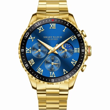 Smartwatch Męski Gravity GT16-1 na bransolecie stalowej w kolorze Złoty/Złoty o szerokości 22mm