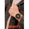 Smartwatch Męski Gravity GT16-1 na bransolecie stalowej w kolorze Złoty/Złoty o szerokości 22mm