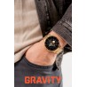 Smartwatch Męski Gravity GT16-1 na bransolecie stalowej w kolorze Złoty/Złoty o szerokości 22mm