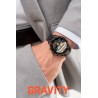 Smartwatch Męski Gravity GT16-2 na bransolecie stalowej w kolorze Czarny/Czarny o szerokości 22mm