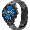 Smartwatch Męski Gravity GT16-2 na bransolecie stalowej w kolorze Czarny/Czarny o szerokości 22mm