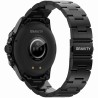 Smartwatch Męski Gravity GT16-2 na bransolecie stalowej w kolorze Czarny/Czarny o szerokości 22mm