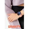 Smartwatch Damski Gravity GT18-2 na pasku gumowym w kolorze Różowy/Biały o szerokości 22mm