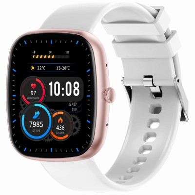 Smartwatch Damski Gravity GT18-2 na pasku gumowym w kolorze Różowy/Biały o szerokości 22mm