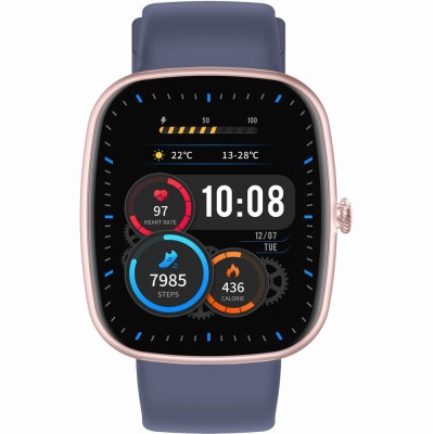 Smartwatch Damski Gravity GT18-3 na pasku gumowym w kolorze Różowy/Granatowy o szerokości 22mm