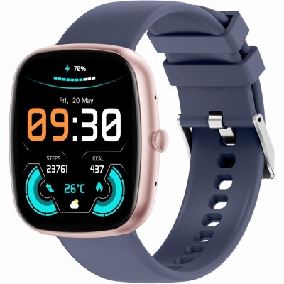 Smartwatch Damski Gravity GT18-3 na pasku gumowym w kolorze Różowy/Granatowy o szerokości 22mm