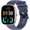 Smartwatch Damski Gravity GT18-3 na pasku gumowym w kolorze Różowy/Granatowy o szerokości 22mm