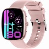 Smartwatch Damski Gravity GT18-3 na pasku gumowym w kolorze Różowy/Granatowy o szerokości 22mm