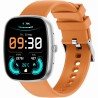 Smartwatch Męski Gravity GT18-4 na pasku gumowym w kolorze Srebrny/Czarny o szerokości 22mm