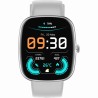 Smartwatch Damski Gravity GT18-5 na pasku gumowym w kolorze Srebrny/Szary o szerokości 22mm