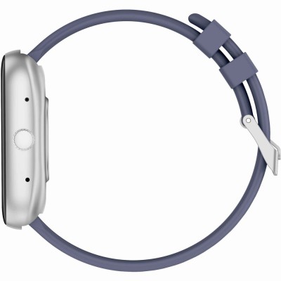 Smartwatch Męski Gravity GT18-6 na pasku gumowym w kolorze Srebrny/Granatowy o szerokości 22mm