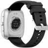 Smartwatch Męski Gravity GT18-6 na pasku gumowym w kolorze Srebrny/Granatowy o szerokości 22mm