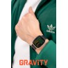 Smartwatch Męski Gravity GT18-6 na pasku gumowym w kolorze Srebrny/Granatowy o szerokości 22mm