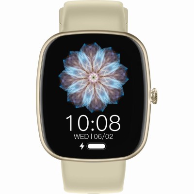 Smartwatch Damski Gravity GT18-7 na pasku gumowym w kolorze Złoty/Złoty o szerokości 22mm